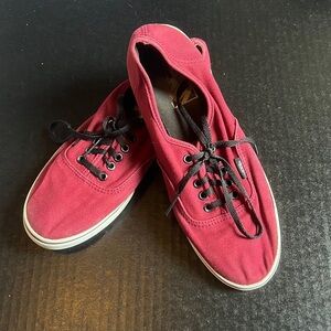 VANS Maroon Lace-up Sneakers | Size 8.5 women’s